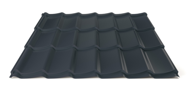 Plechová střešní krytina Hornval H4 20 / 350 Super Plus 35 Polyester Gloss RAL 7016