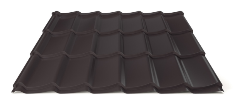 Plechová střešní krytina Hornval H4 20 / 350 Super Plus 35 Polyester Gloss RAL 9005