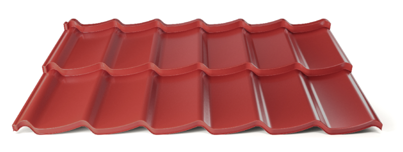 Modulární plechová střešní krytina Hornval H7 20 / 350 3D Super 25 Polyester Gloss RAL 3011