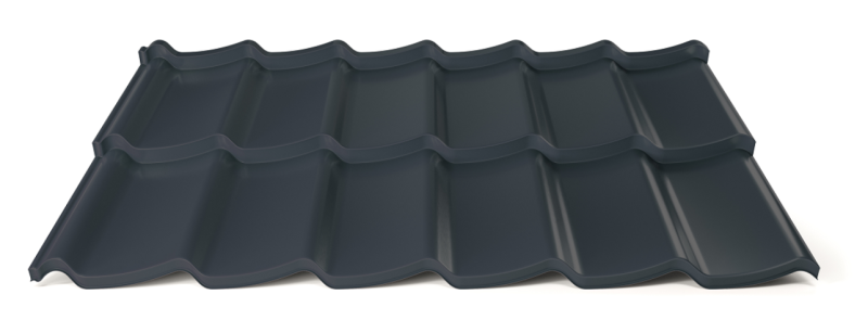 Modulární plechová střešní krytina Hornval H7 20 / 350 3D Super 25 Polyester Gloss RAL 7016
