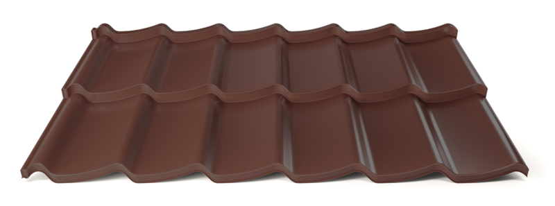 Modulární plechová střešní krytina Hornval H7 20 / 350 3D Super 25 Polyester Gloss RAL 8017