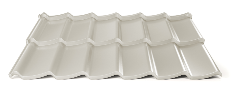 Modulární plechová střešní krytina Hornval H7 20 / 350 3D Super 25 Polyester Gloss RAL 9002