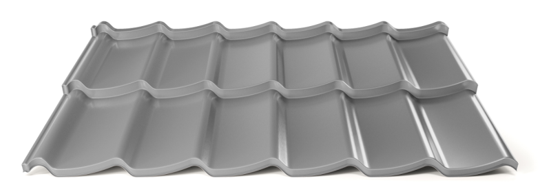 Modulární plechová střešní krytina Hornval H7 20 / 350 3D Super 25 Polyester Gloss RAL 9007