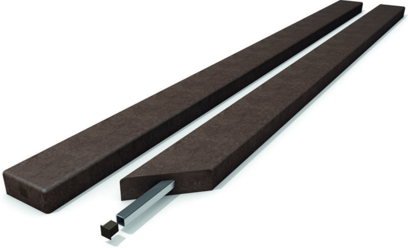 Lavičkové prkno s výztuhou 12 x 4,7 cm PREMIUM Hnědá