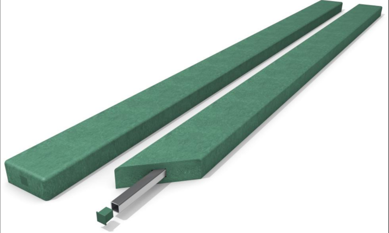 Lavičkové prkno s výztuhou 12 x 4,7 cm PREMIUM Zelená