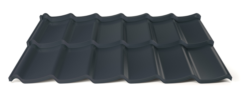 Modulární plechová střešní krytina Hornval H7 20 / 350 3D Super Plus 35 Polyester Gloss RAL 7016
