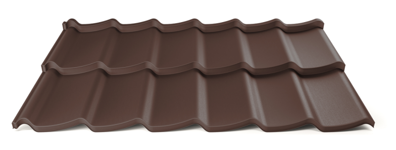 Modulární plechová střešní krytina Hornval H7 20 / 350 3D Aluminium Matt RAL 8017