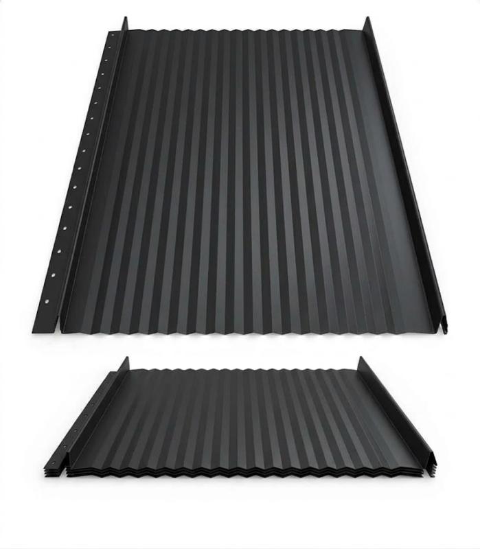 Hornval střešní panel Click H6 Vlna Super 25 Polyester Gloss 0,5 mm RAL 9005